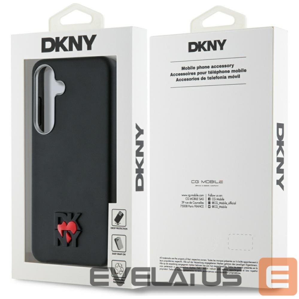 Другие товары DKNY DKNY Leather Heart of NY Case for Samsung Galaxy S25 - Black