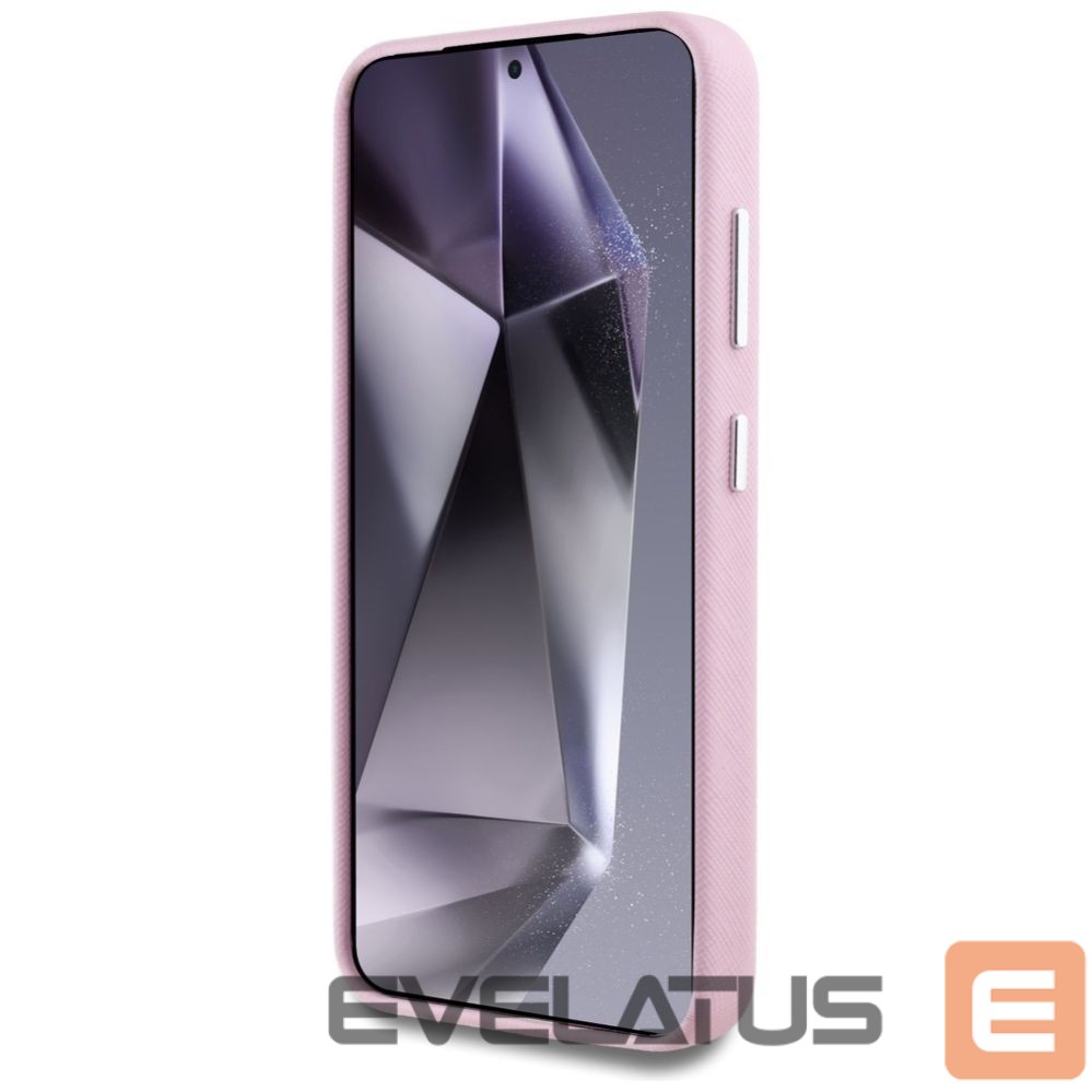 Другие товары Karl Lagerfeld Karl Lagerfeld Saffiano Full Wrapped Elongated Metal Logo MagSafe Case for Samsung Galaxy S25+ - Pink