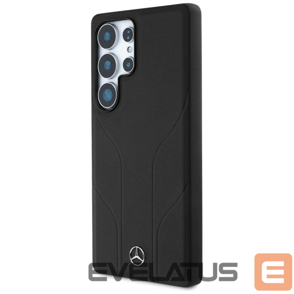 Другие товары Mercedes-Benz Mercedes Leather Debossed Lines MagSafe case for Samsung Galaxy S25 Ultra - black