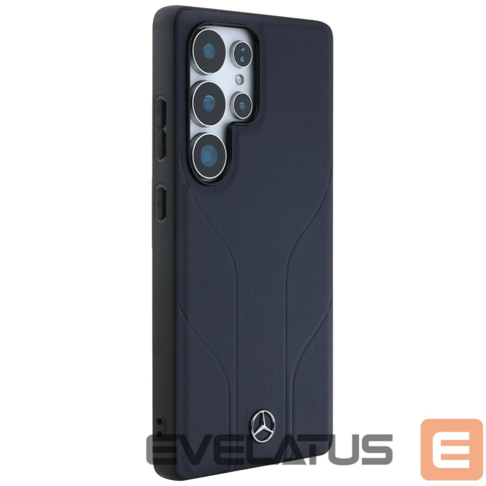 Другие товары Mercedes-Benz Mercedes Leather Debossed Lines MagSafe Case for Samsung Galaxy S25 Ultra - Blue