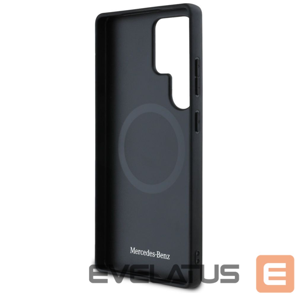 Другие товары Mercedes-Benz Mercedes Leather Debossed Lines MagSafe Case for Samsung Galaxy S25 Ultra - Blue