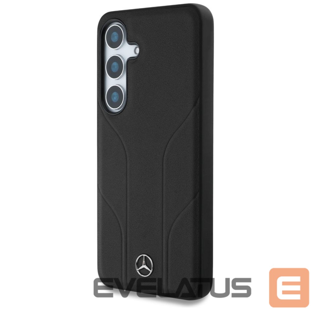 Другие товары Mercedes-Benz Mercedes Leather Debossed Lines MagSafe case for Samsung Galaxy S25+ - black