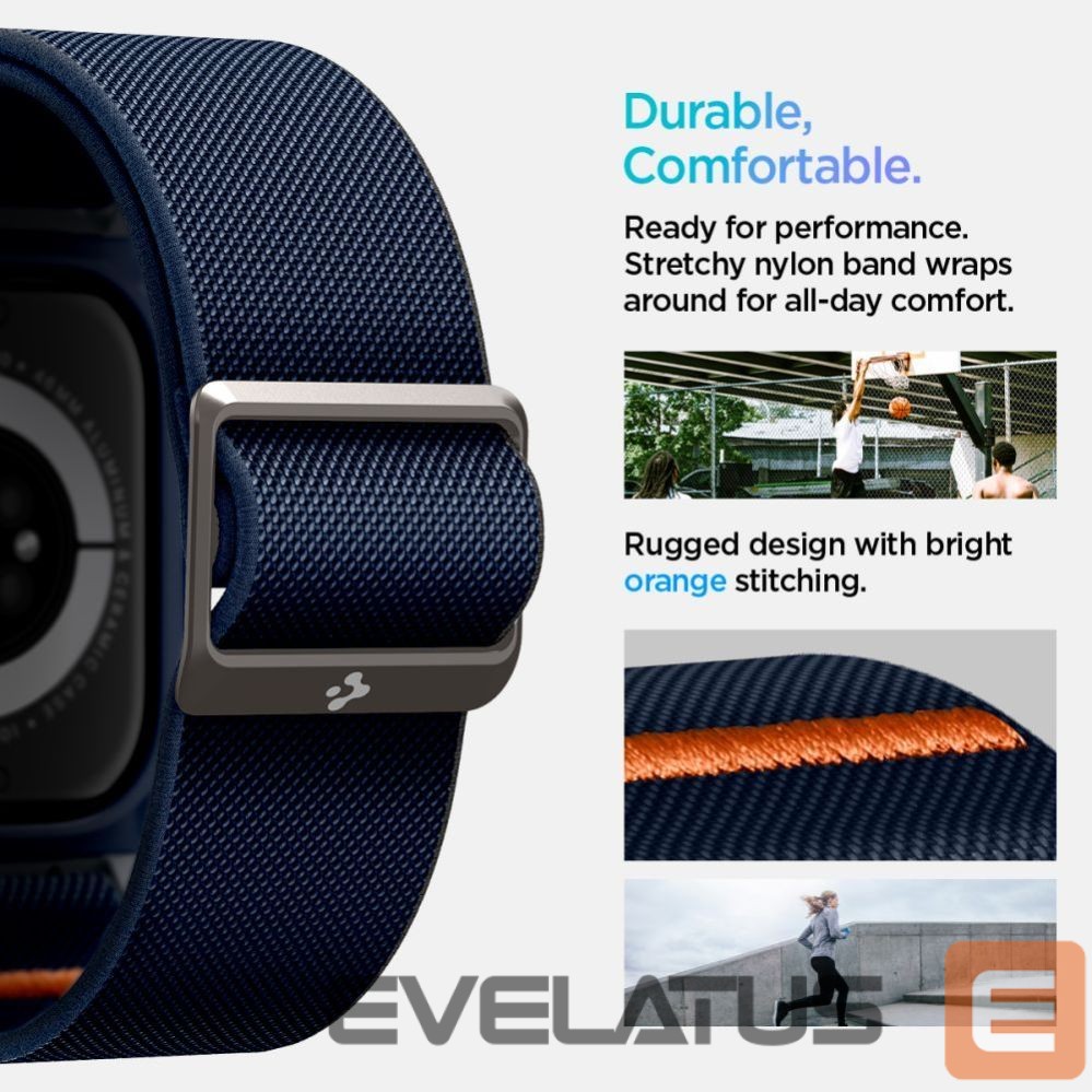 Другие товары Spigen Spigen Lite Fit "Pro" Strap for Apple Watch 10 46mm - Navy Blue