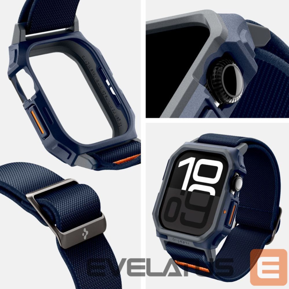Другие товары Spigen Spigen Lite Fit "Pro" Strap for Apple Watch 10 46mm - Navy Blue