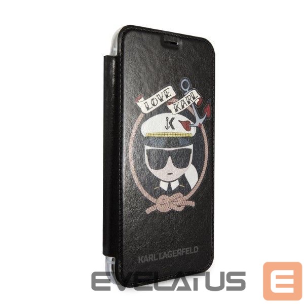 Другие товары Karl Lagerfeld Karl Lagerfeld Signature Glitter iPhone X/Xs Case - Black