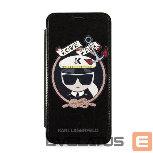 Другие товары Karl Lagerfeld Karl Lagerfeld Signature Glitter iPhone X/Xs Case - Black