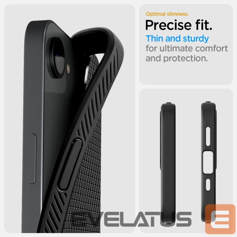 Другие товары Spigen Spigen Liquid Air Case for iPhone 16e / 17e - Matte Black