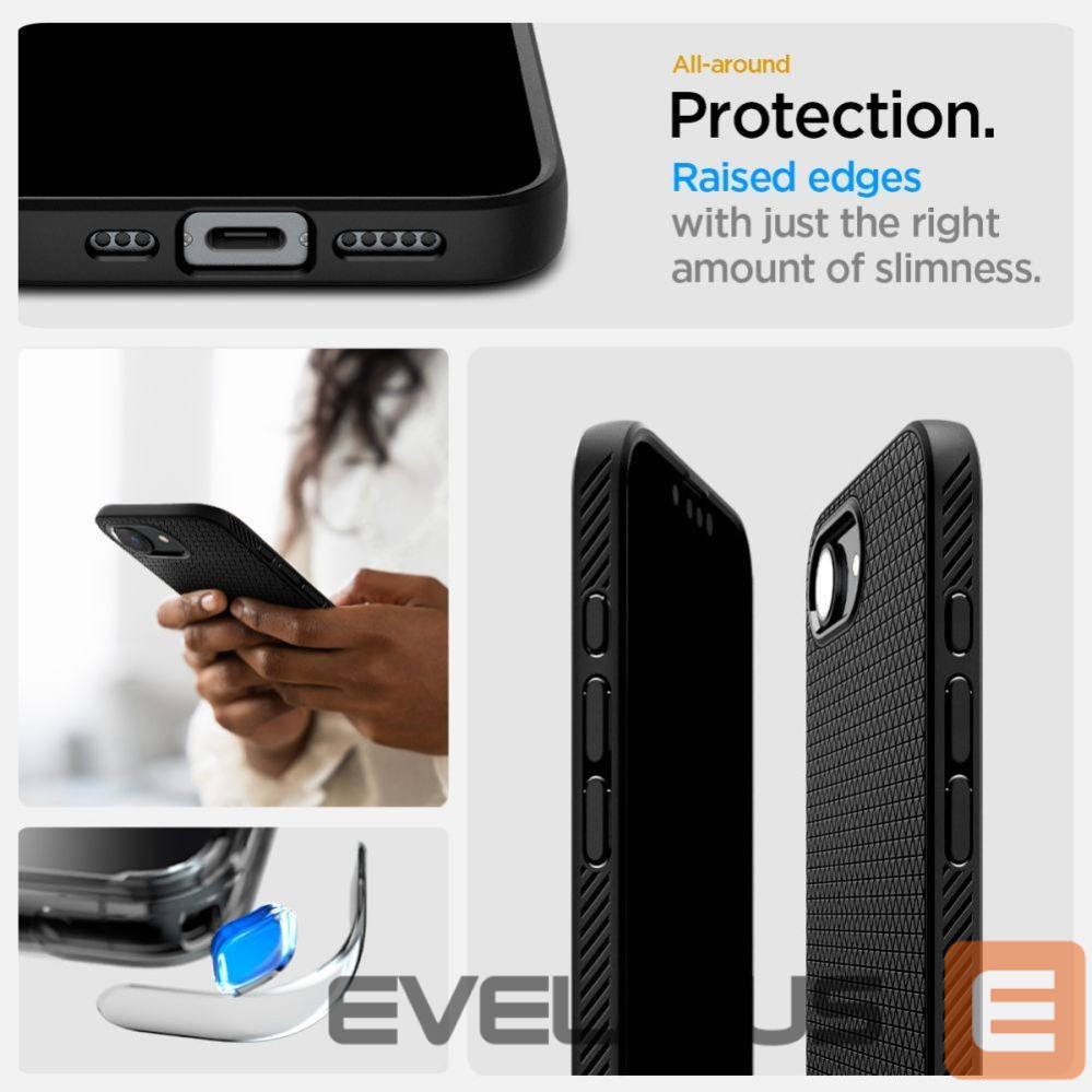Другие товары Spigen Spigen Liquid Air Case for iPhone 16e / 17e - Matte Black