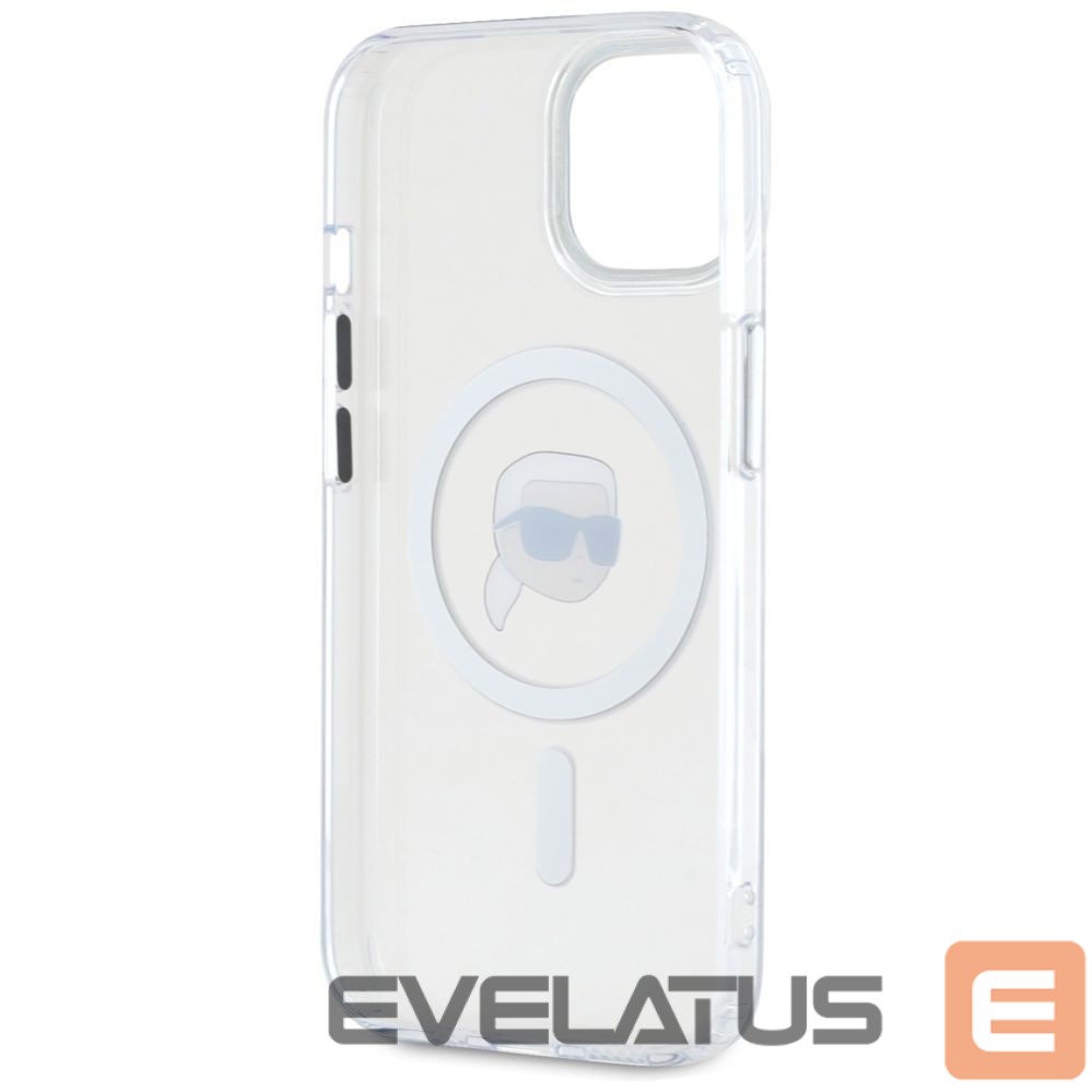Другие товары Karl Lagerfeld Karl Lagerfeld IML Metal Karl Head MagSafe Case for iPhone 15 Plus White