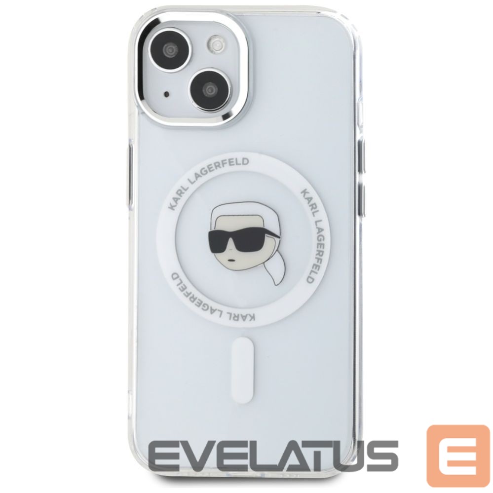 Другие товары Karl Lagerfeld Karl Lagerfeld IML Metal Karl Head MagSafe Case for iPhone 15 Plus White