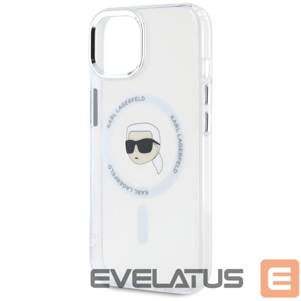 Другие товары Karl Lagerfeld Karl Lagerfeld IML Metal Karl Head MagSafe Case for iPhone 15 Plus White