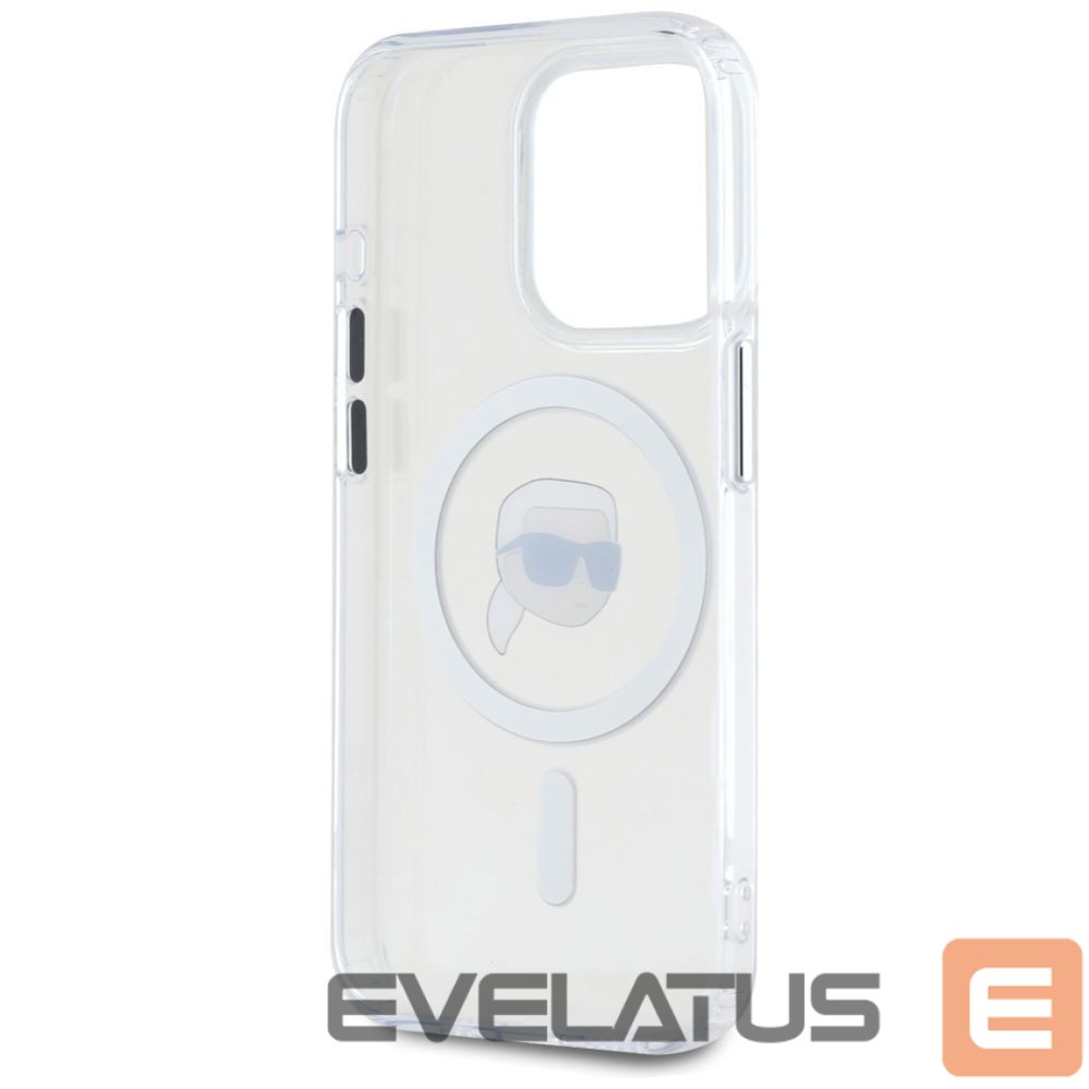 Другие товары Karl Lagerfeld Karl Lagerfeld IML Metal Karl Head MagSafe Case for iPhone 15 Pro Max White