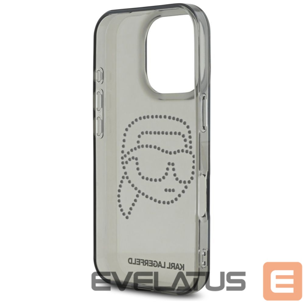 Другие товары Karl Lagerfeld Karl Lagerfeld IML Rhinestones Karl Head Case for iPhone 16 Pro Black