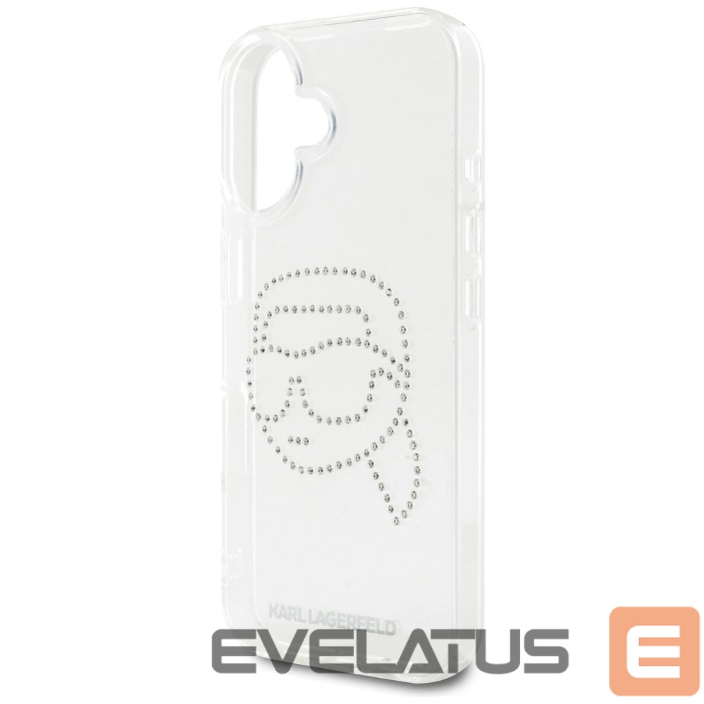 Другие товары Karl Lagerfeld Karl Lagerfeld IML Rhinestones Karl Head Case for iPhone 16 Clear