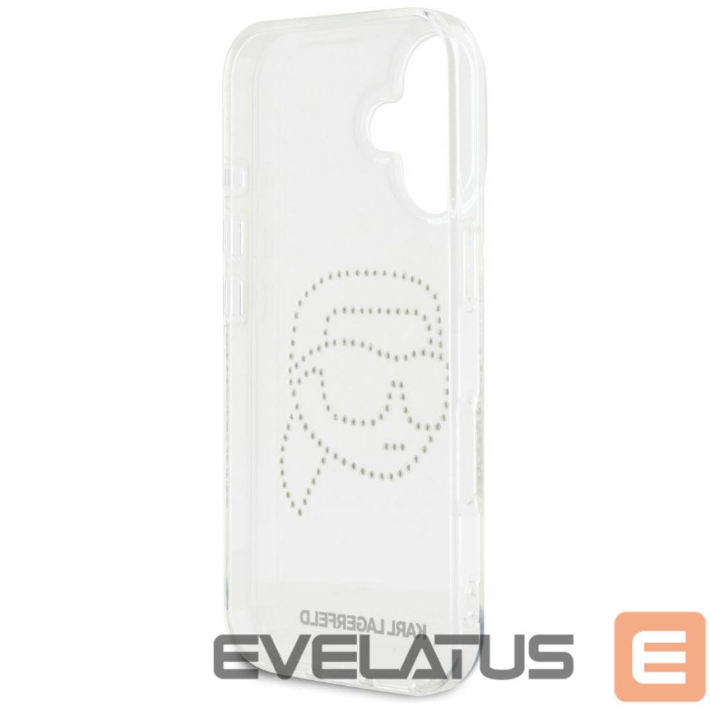 Другие товары Karl Lagerfeld Karl Lagerfeld IML Rhinestones Karl Head Case for iPhone 16 Clear