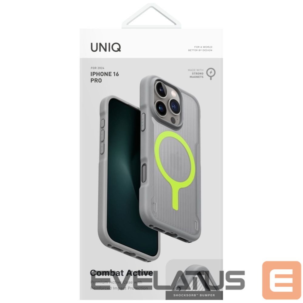 Другие товары UNIQ Uniq Combat Active Magclick Charging Case for iPhone 16 Pro - Gray