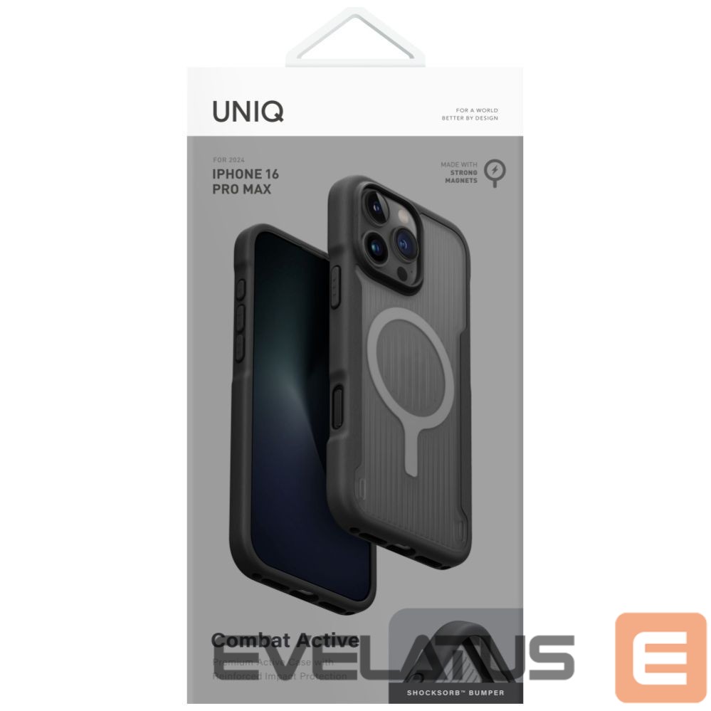 Другие товары UNIQ Uniq Combat Active Magclick Charging Case for iPhone 16 Pro Max - Black