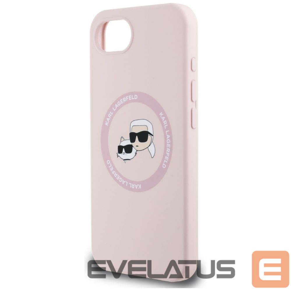 Другие товары Karl Lagerfeld Karl Lagerfeld Silicone Karl&Choupette Heads MagSafe iPhone 16e Case - Pink