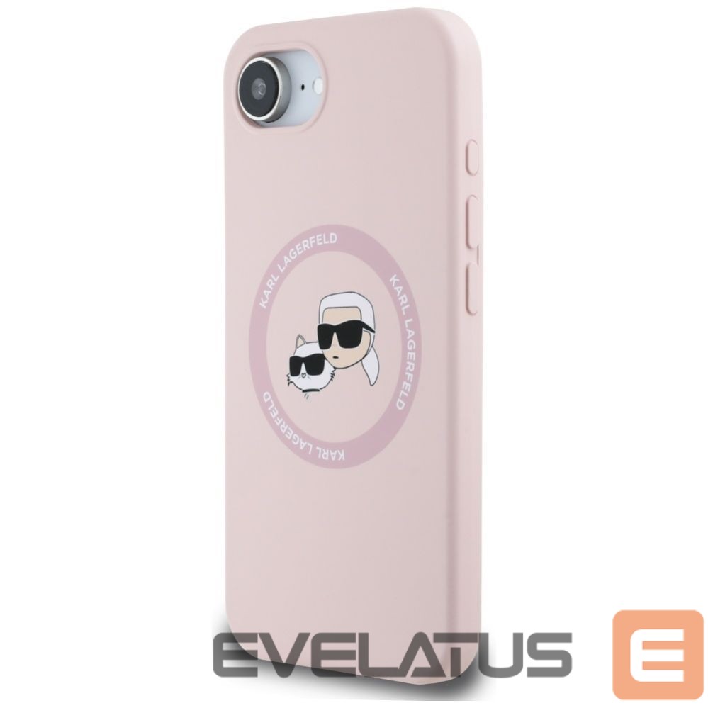 Другие товары Karl Lagerfeld Karl Lagerfeld Silicone Karl&Choupette Heads MagSafe iPhone 16e Case - Pink