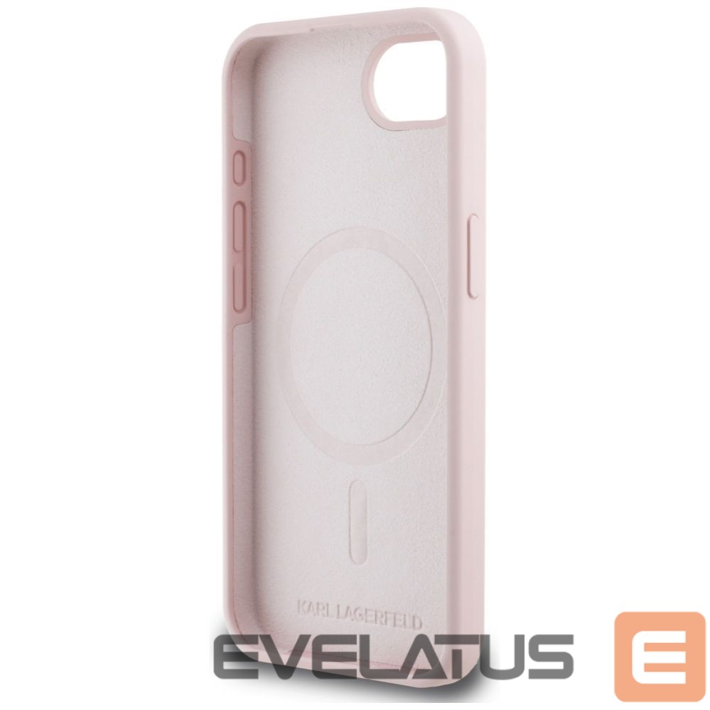 Другие товары Karl Lagerfeld Karl Lagerfeld Silicone Karl&Choupette Heads MagSafe iPhone 16e Case - Pink