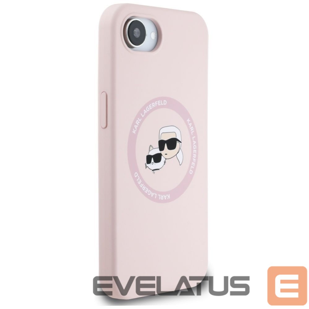 Другие товары Karl Lagerfeld Karl Lagerfeld Silicone Karl&Choupette Heads MagSafe iPhone 16e Case - Pink