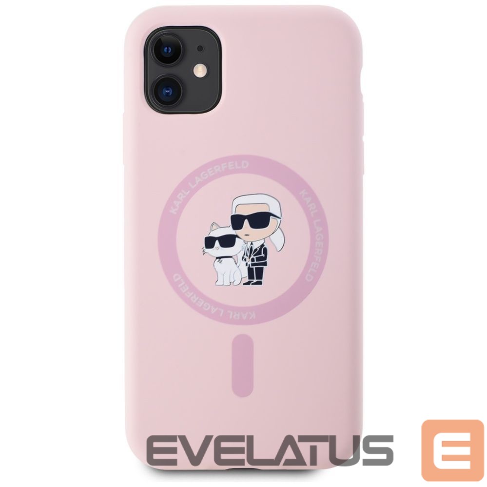 Другие товары Karl Lagerfeld Karl Lagerfeld Silicone Karl&Choupette MagSafe iPhone 11 Case - Pink