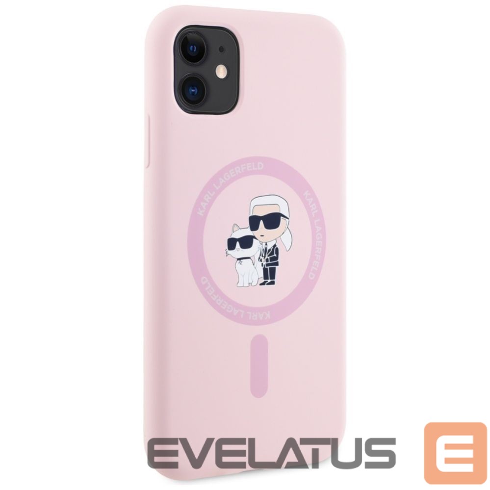 Другие товары Karl Lagerfeld Karl Lagerfeld Silicone Karl&Choupette MagSafe iPhone 11 Case - Pink