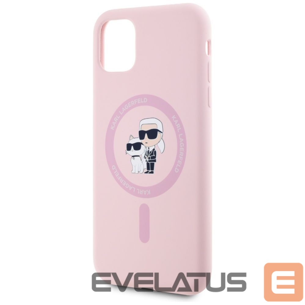 Другие товары Karl Lagerfeld Karl Lagerfeld Silicone Karl&Choupette MagSafe iPhone 11 Case - Pink
