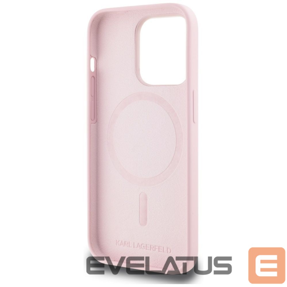 Другие товары Karl Lagerfeld Karl Lagerfeld Silicone Karl&Choupette MagSafe Case for iPhone 14 Pro Max - Pink