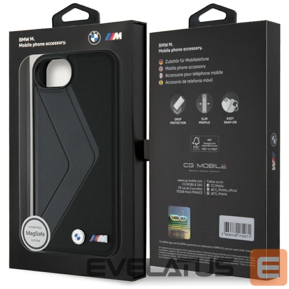 Другие товары BMW BMW Oversized Stripes MagSafe case for iPhone 16e - black