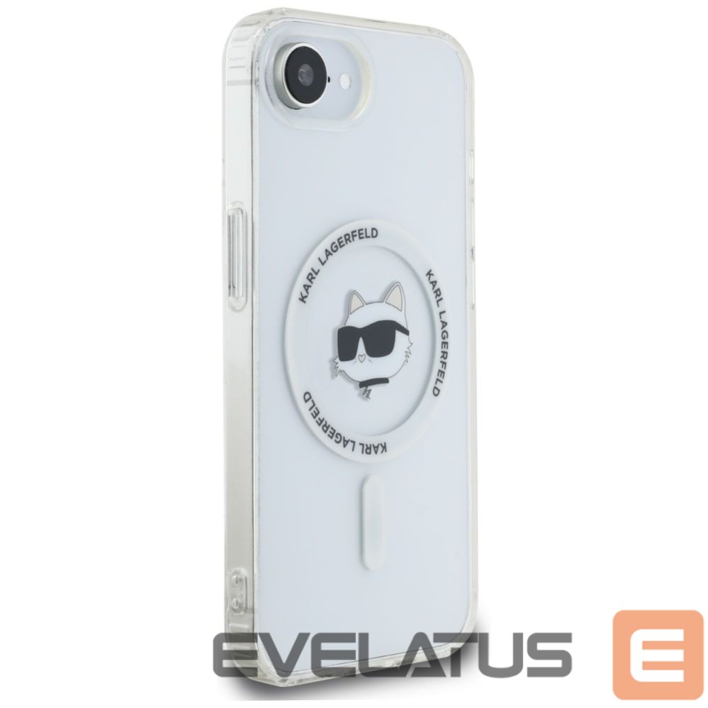 Другие товары Karl Lagerfeld Karl Lagerfeld IML Metal Choupette Head MagSafe iPhone 16e Case - White