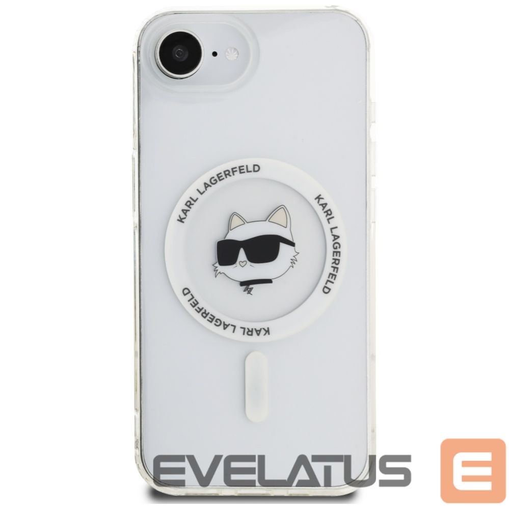 Другие товары Karl Lagerfeld Karl Lagerfeld IML Metal Choupette Head MagSafe iPhone 16e Case - White