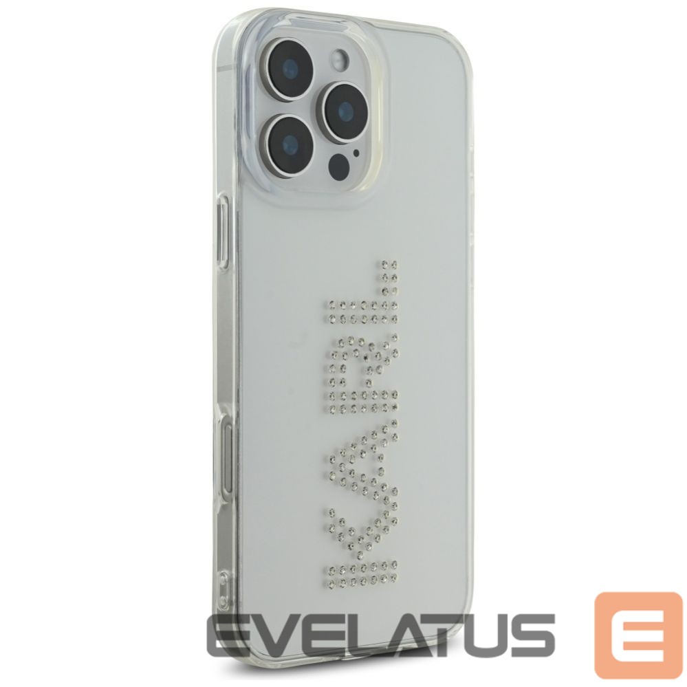Другие товары Karl Lagerfeld Karl Lagerfeld IML Rhinestones Logo iPhone 16 Pro Case - Clear