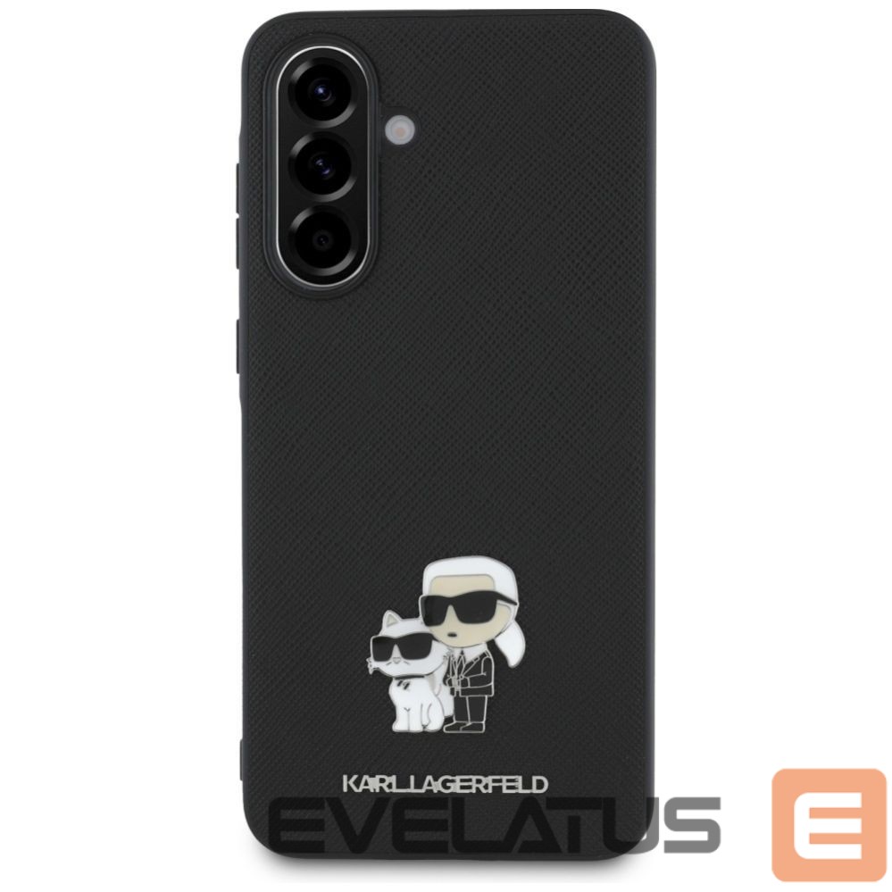Другие товары Karl Lagerfeld Karl Lagerfeld Saffiano Case w/ K&C Metal Logo for Samsung Galaxy A36 - Black
