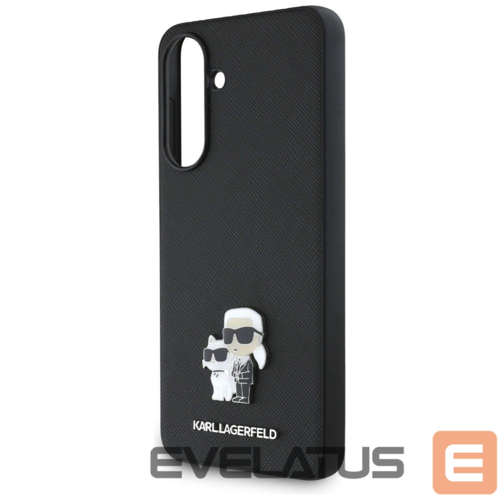 Другие товары Karl Lagerfeld Karl Lagerfeld Saffiano Case w/ K&C Metal Logo for Samsung Galaxy A36 - Black