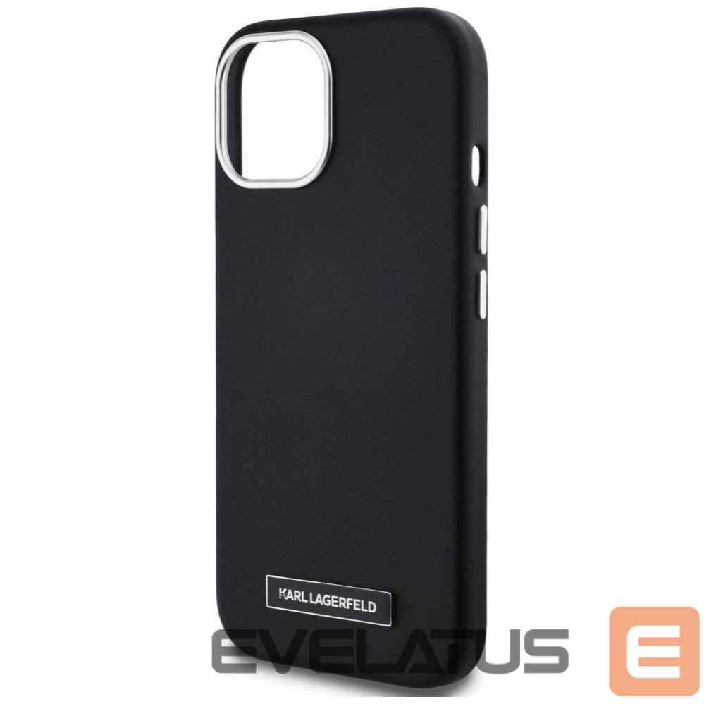Другие товары Karl Lagerfeld Karl Lagerfeld FW Metal Plate MagSafe iPhone 15 Case - Black