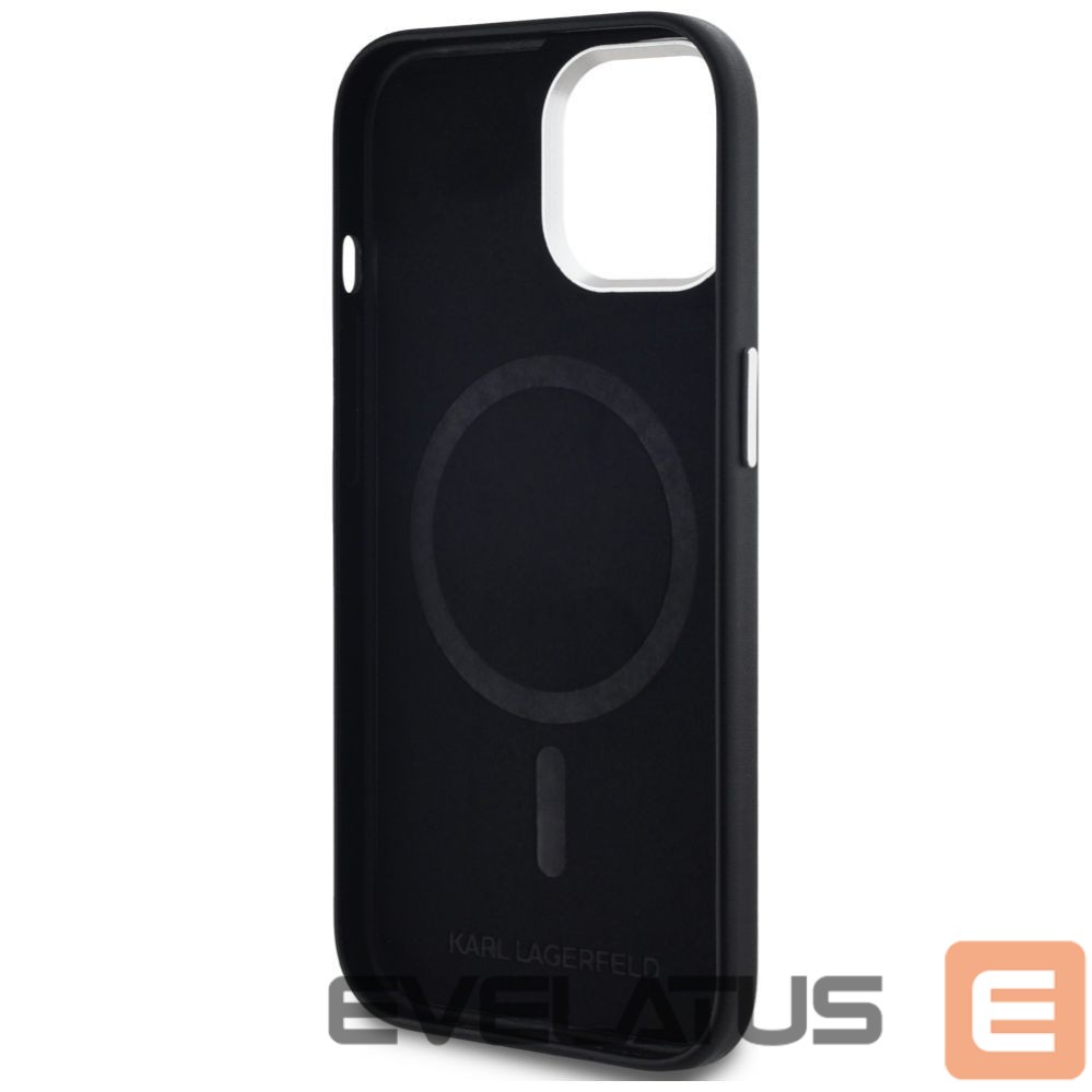 Другие товары Karl Lagerfeld Karl Lagerfeld FW Metal Plate MagSafe iPhone 15 Case - Black