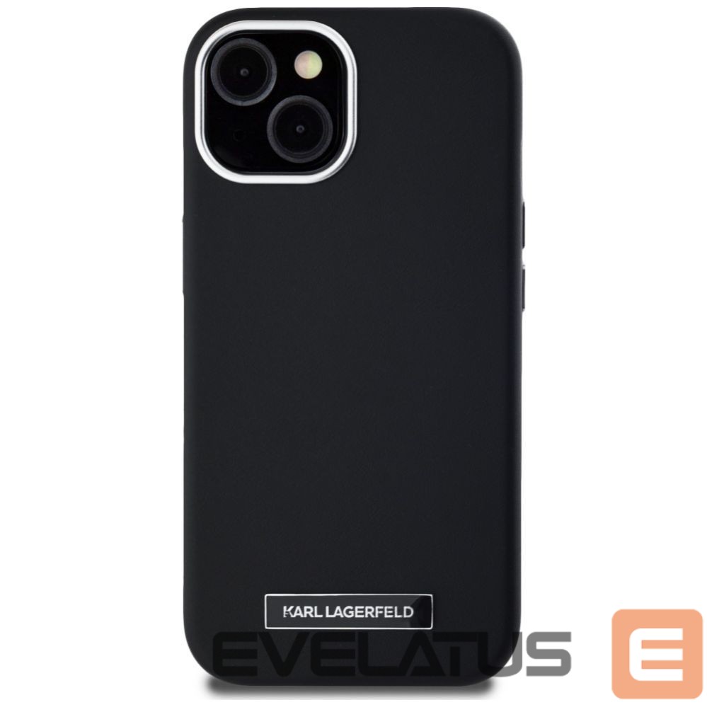 Другие товары Karl Lagerfeld Karl Lagerfeld FW Metal Plate MagSafe iPhone 15 Case - Black