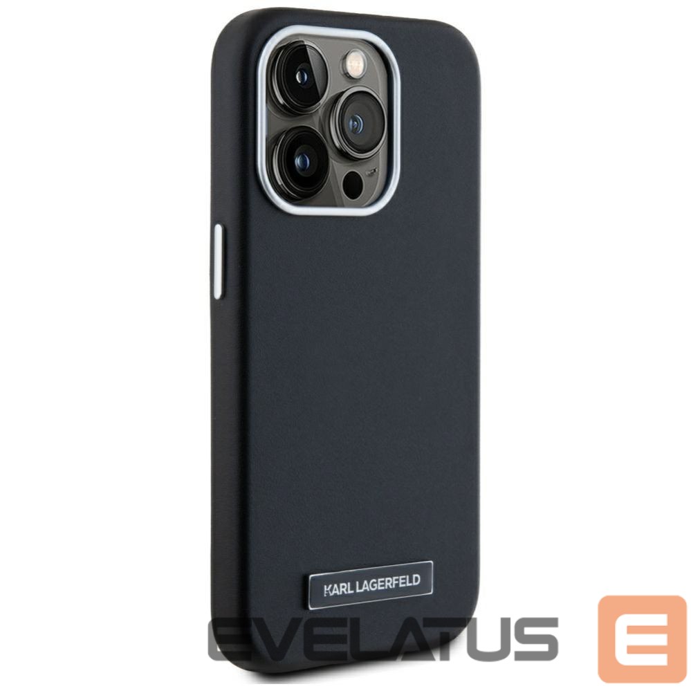 Другие товары Karl Lagerfeld Karl Lagerfeld FW Metal Plate MagSafe iPhone 15 Pro Case - Black