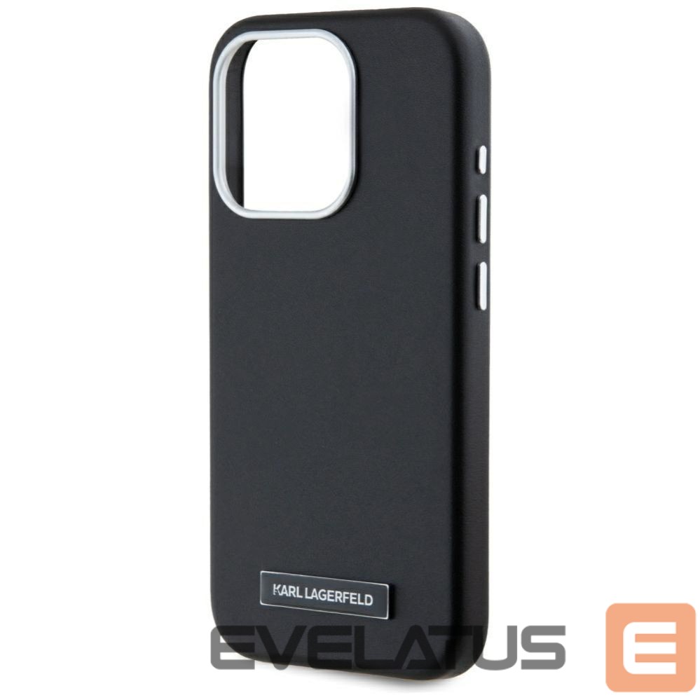 Другие товары Karl Lagerfeld Karl Lagerfeld FW Metal Plate MagSafe iPhone 15 Pro Case - Black