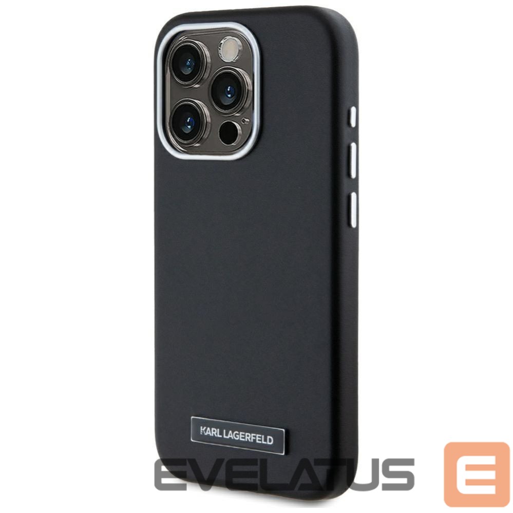 Другие товары Karl Lagerfeld Karl Lagerfeld FW Metal Plate MagSafe iPhone 15 Pro Case - Black