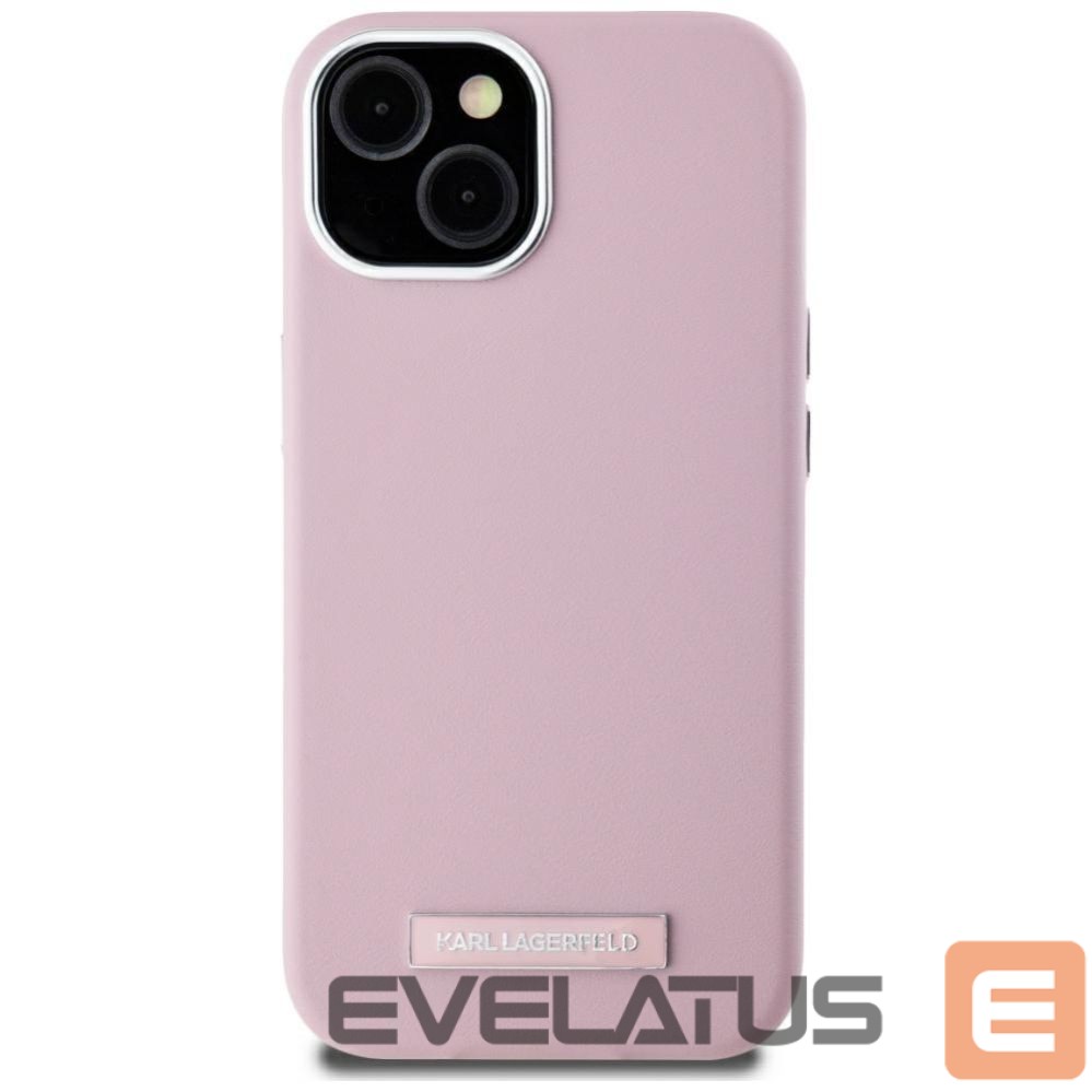 Другие товары Karl Lagerfeld Karl Lagerfeld FW Metal Plate MagSafe iPhone 15 Case - Pink