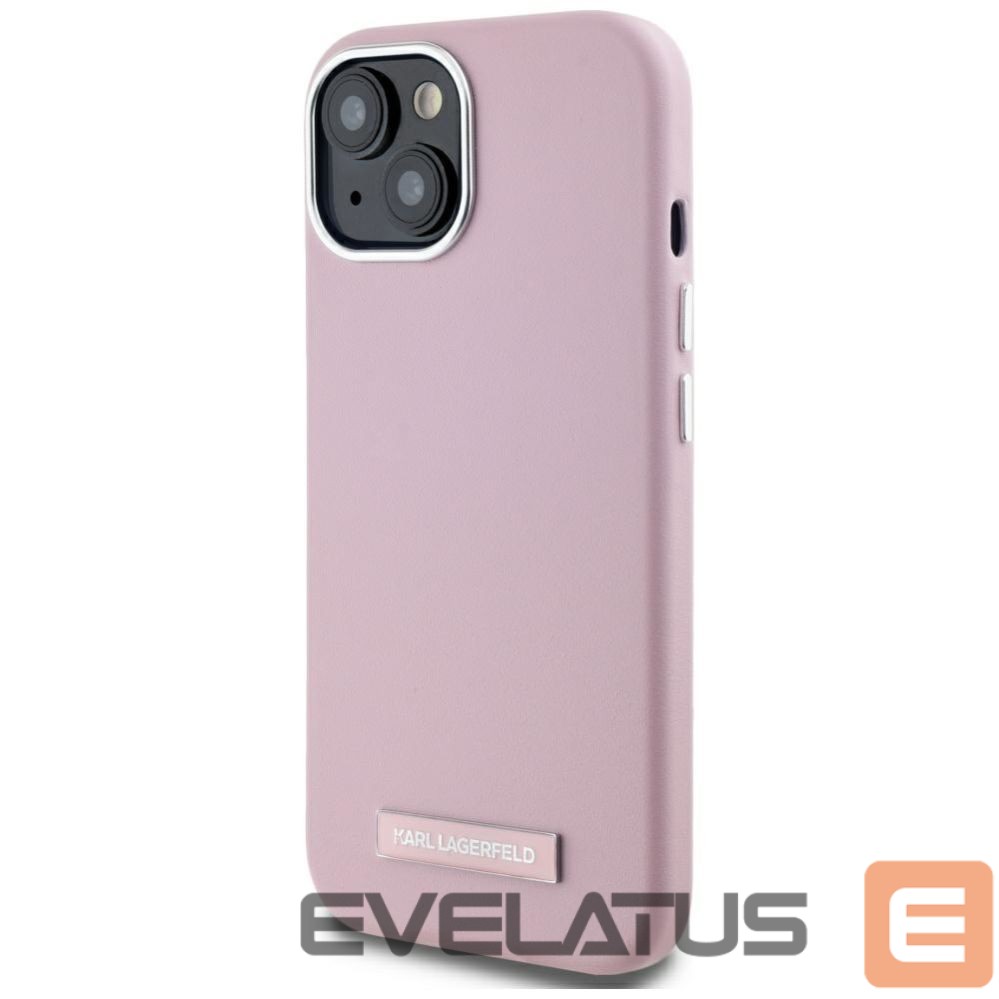 Другие товары Karl Lagerfeld Karl Lagerfeld FW Metal Plate MagSafe iPhone 15 Case - Pink