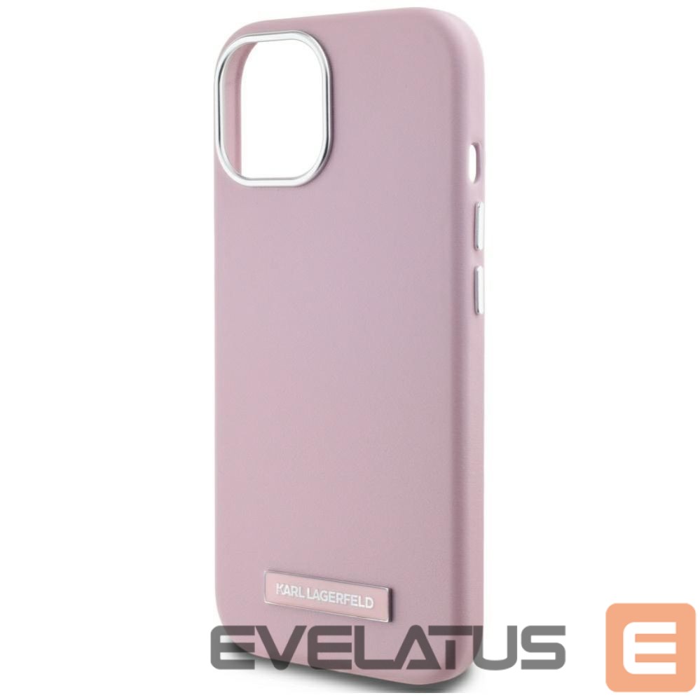 Другие товары Karl Lagerfeld Karl Lagerfeld FW Metal Plate MagSafe iPhone 15 Case - Pink