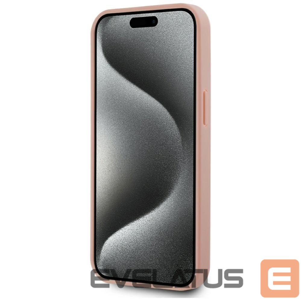 Другие товары Karl Lagerfeld Karl Lagerfeld Leather Monogram Metal Logo MagSafe iPhone 15 Case - Pink