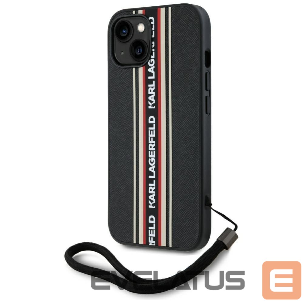 Другие товары Karl Lagerfeld Karl Lagerfeld Saffiano Athleisure Stripes Cord iPhone 15 Case - Red