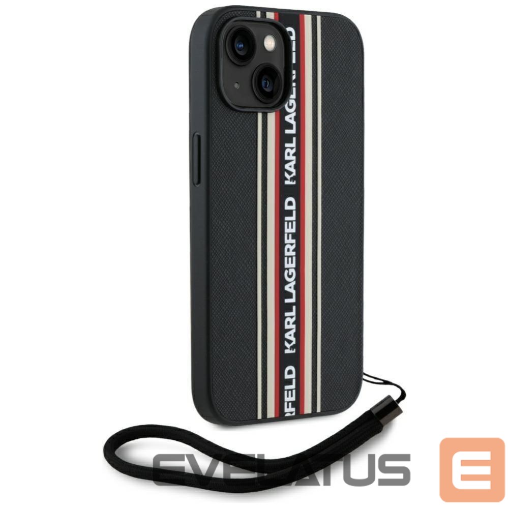 Другие товары Karl Lagerfeld Karl Lagerfeld Saffiano Athleisure Stripes Cord iPhone 15 Case - Red