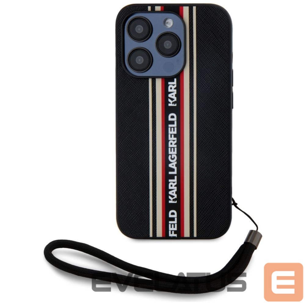 Другие товары Karl Lagerfeld Karl Lagerfeld Saffiano Athleisure Stripes Cord iPhone 15 Pro Max Case - Red