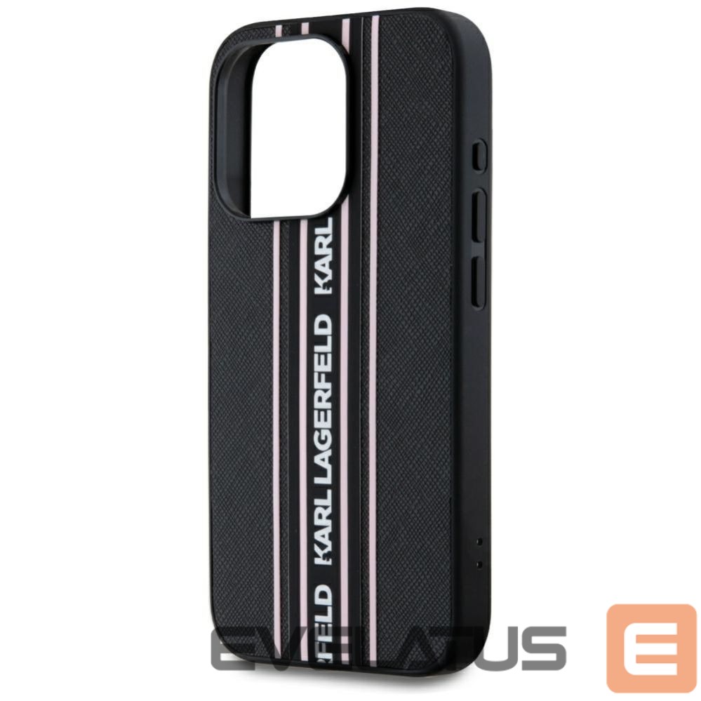 Другие товары Karl Lagerfeld Karl Lagerfeld Saffiano Athleisure Stripes Cord iPhone 15 Pro Case - Pink