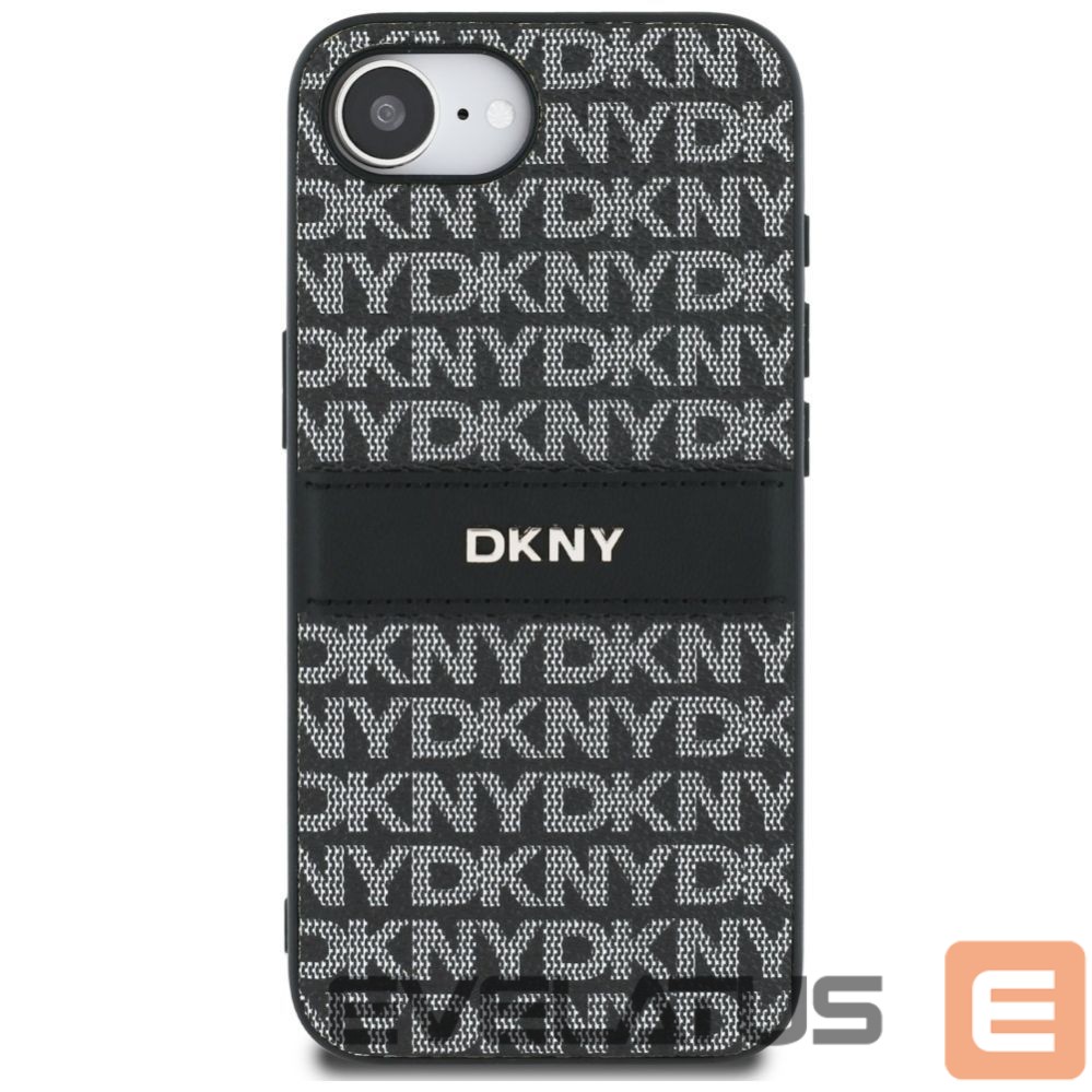 Другие товары DKNY DKNY Repeat Texture Pattern with Tonal Stripe case for iPhone 16e - black
